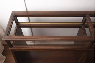 【簡易リペア限定品】中古　特大サイズ　アンティーク調のショーケース(ガラスケース、陳列棚、飾り棚、ディスプレイケース、店舗什器)(R-042160)