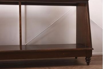 【簡易リペア限定品】中古　特大サイズ　アンティーク調のショーケース(ガラスケース、陳列棚、飾り棚、ディスプレイケース、店舗什器)(R-042160)
