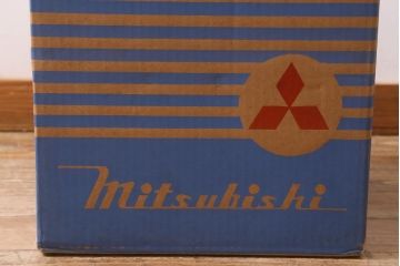 レトロ雑貨　三菱電機　MITSUBISHI　箱付き　白樺色　ノスタルジックな扇風機(ファン)(R-042177)