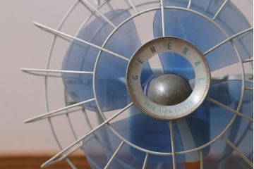 レトロ雑貨　八欧電機　ゼネラル　EF-118　箱付き　鉄製　20cm扇風機(ファン)(R-042178)