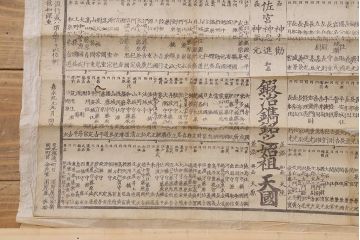 江戸期　嘉永文政　新刀古刀番付　2枚セット(刀剣、武具、大相撲)(R-042185)