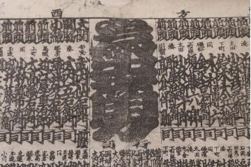 江戸期　嘉永文政　新刀古刀番付　2枚セット(刀剣、武具、大相撲)(R-042185)