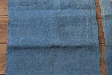 大正昭和初期　古い麻暖簾(のれん、古布)(R-042194)