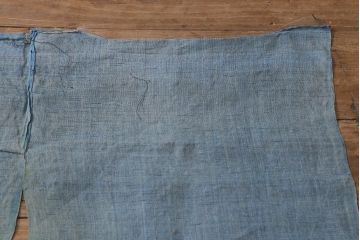 大正昭和初期　古い麻暖簾(のれん、古布)(R-042194)