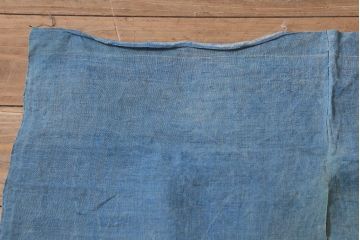 大正昭和初期　古い麻暖簾(のれん、古布)(R-042194)