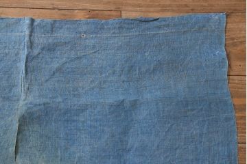 大正昭和初期　古い麻暖簾(のれん、古布)(R-042194)