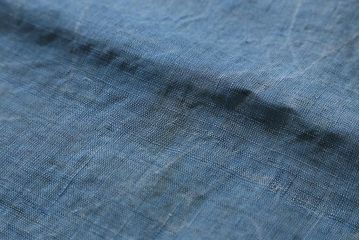 大正昭和初期　古い麻暖簾(のれん、古布)(R-042194)