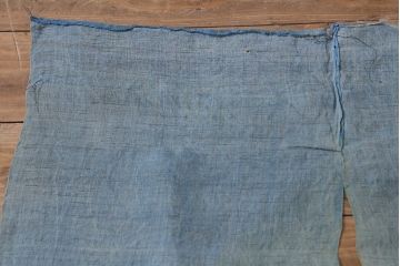 大正昭和初期　古い麻暖簾(のれん、古布)(R-042194)