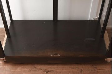 中古　吊りタイプ　アンティークテイストでシンプルなガラスケース(ショーケース、陳列棚)(R-042203)