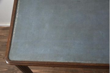 フランスアンティーク　マホガニー材　上質なフレンチスタイルにぴったりなワークデスク、在宅ワーク、在宅用(カフェテーブル、平机)(R-042205)