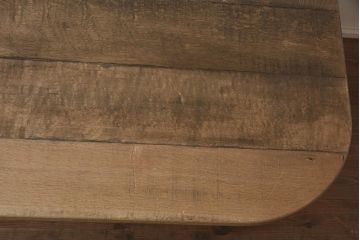 フランスアンティーク　オーク材　珍しいデザインのハイセンスなダイニングテーブル(机、作業台)(R-042208)