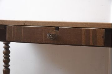 フランスアンティーク　オーク材　珍しいデザインのハイセンスなダイニングテーブル(机、作業台)(R-042208)