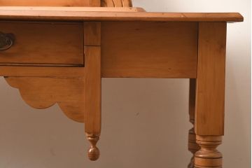 【簡易リペア限定品】アンティーク建具　イギリスアンティーク　パイン材　ドレッサー(鏡台、ミラー、デスク)(R-042211)