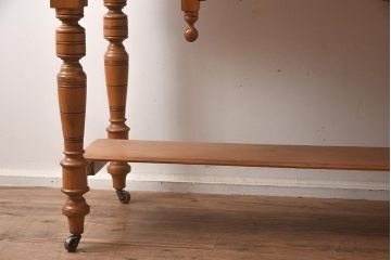 アンティーク家具　イギリスアンティーク　パイン材　ドレッサー(鏡台、ミラー、デスク)(R-042211)