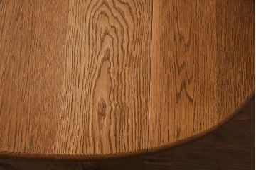 アンティーク家具　イギリスアンティーク　オーク材　杢目とツイストレッグが美しいバタフライテーブル(エクステンションテーブル、ダイニングテーブル)(R-042213)