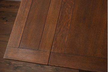 アンティーク家具　イギリスアンティーク　シンプルなバルボスレッグのドローリーフテーブル(エクステンションテーブル、ダイニングテーブル)(R-042216)