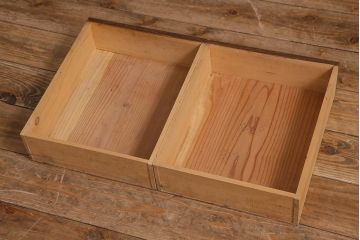 和製アンティーク　昭和初期　引き出し付き!レトロなデザインのアンティーク下駄箱(収納棚、戸棚)(R-042220)