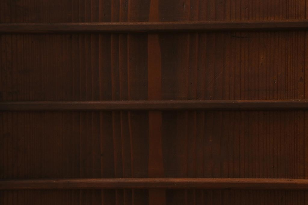 和製アンティーク　昭和初期　引き出し付き!レトロなデザインのアンティーク下駄箱(収納棚、戸棚)(R-042220)