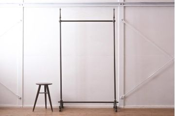 ヴィンテージ家具　イギリス輸入品　真鍮製の高級ハンガーラック(コート掛け、ビンテージ)(R-042238)
