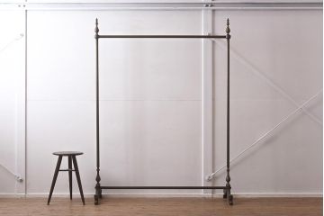 ヴィンテージ家具　イギリス輸入品　真鍮製の高級ハンガーラック(コート掛け、ビンテージ)(R-042239)
