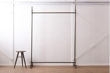 ヴィンテージ家具　イギリス輸入品　真鍮製の高級ハンガーラック(コート掛け、ビンテージ)(R-042241)