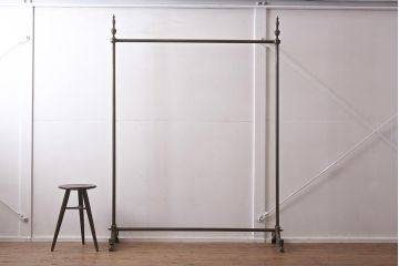 ヴィンテージ家具　イギリス輸入品　真鍮製の高級ハンガーラック(コート掛け、ビンテージ)(R-042242)