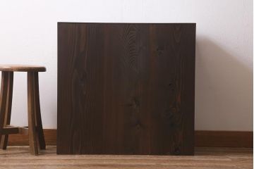 和製アンティーク　大正昭和初期　落ち着いた木色がシックなガラス戸棚(戸棚、飾り棚、収納棚、食器棚)(R-042244)
