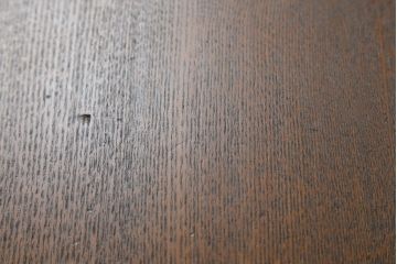 和製アンティーク　指物家具　タモ材　一風変わった造りの折り畳み式文机(座机、在宅用、在宅ワーク、サイドチェスト)(R-042249)