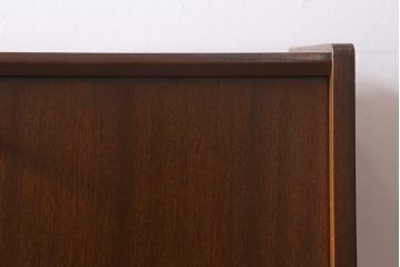 ヴィンテージ家具　イギリス　チーク材　Nathan(ネイサン)　扉が作業台になるキャビネット(収納棚、カップボード、ビンテージ)(R-042252)