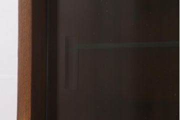 ヴィンテージ家具　イギリス　チーク材　Nathan(ネイサン)　扉が作業台になるキャビネット(収納棚、カップボード、ビンテージ)(R-042252)