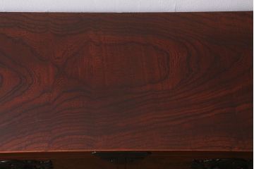 中古　伝統民芸家具　岩谷堂箪笥　漆塗装　No.26 40B 　ダイナミックな欅の杢目を堪能できるチェスト(衣装箪笥、整理箪笥、引き出し)(定価約44万)(R-042265)