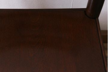 中古　松本民芸家具　艶のある木肌が上品なラダーバックチェア(ダイニングチェア、板座、椅子)(R-042269)