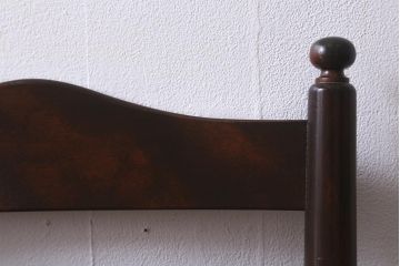 中古　松本民芸家具　艶のある木肌が上品なラダーバックチェア(ダイニングチェア、板座、椅子)(R-042272)