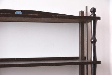 ビンテージ家具　日本製　シックなデザインが魅力のブックシェルフ(本棚、オープンラック)(R-042280)