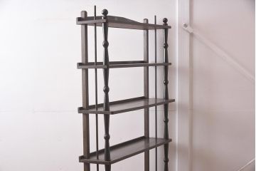 ビンテージ家具　日本製　シックなデザインが魅力のブックシェルフ(本棚、オープンラック)(R-042280)
