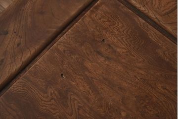 アンティーク家具　総ケヤキ材　天板一枚板　贅沢なつくりの座卓(ローテーブル)(R-042286)