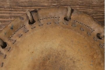 戦前　古い欅刳り貫き締め太鼓(ケヤキ太鼓、和太鼓、和楽器)(R-042297)