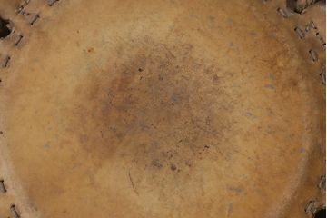 戦前　古い欅刳り貫き締め太鼓(ケヤキ太鼓、和太鼓、和楽器)(R-042297)