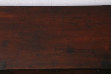 アンティーク家具　明治大正期　前面ケヤキ材　漆塗り　上品な和の雰囲気漂う相馬箪笥ローボード(ローチェスト、引き出し、衣装箪笥)(R-042298)