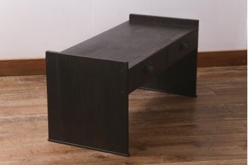 アンティーク家具　和製アンティーク　大正昭和初期　古民家スタイルにおすすめな文机(座机、ローテーブル、引き出し、センターテーブル)(R-042300)