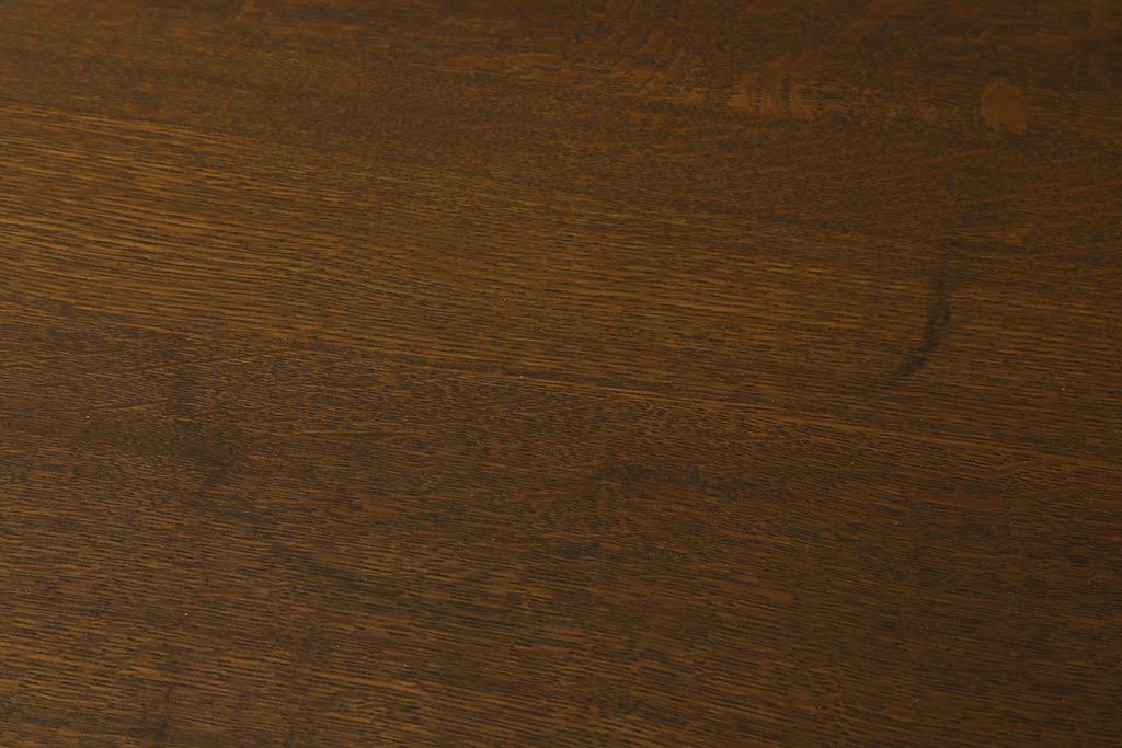 レトロ家具　ナラ材　昭和レトロな雰囲気満載の両袖デスク(机、在宅ワーク、在宅用両袖机、在宅ワーク、在宅用ワークデスク、勉強机)(R-042301)