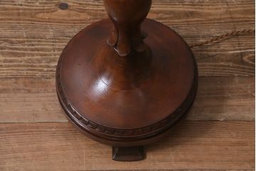 アンティーク照明　イギリスアンティーク　マホガニー材　上品な佇まいが魅力的なフロアスタンド(照明)(R-042303)