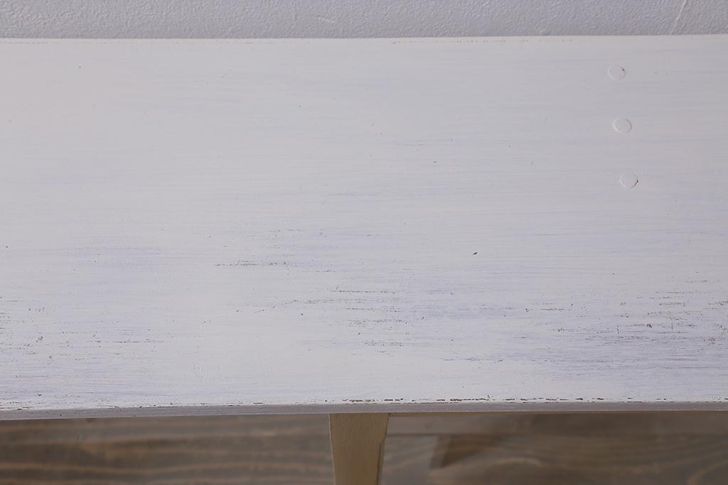 アンティーク家具　和製アンティーク　大正昭和初期　ペイント　ペイントカラーがお洒落な戸棚(収納棚、キャビネット、壁掛け)(R-042305)