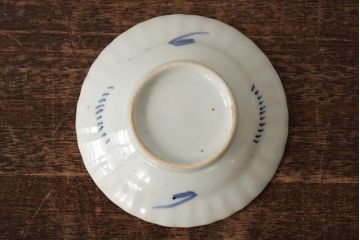 江戸期　古伊万里　色絵染付小皿2枚セット(小鉢、和食器)(R-042314)