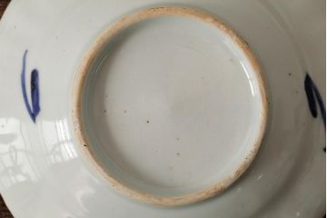 江戸期　古伊万里　色絵染付小皿3枚セット(小鉢、和食器)(R-042317)