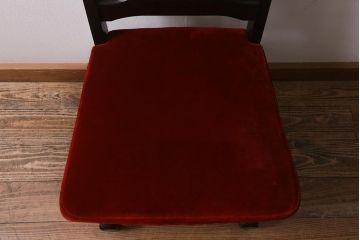 ヴィンテージ家具　北海道民芸家具　HM640　気品漂う佇まいが魅力的なハイバックチェア(椅子、ダイニングチェア、ワークチェア、ビンテージ)(R-042325)