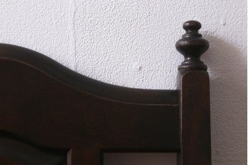 ヴィンテージ家具　北海道民芸家具　HM640　気品漂う佇まいが魅力的なハイバックチェア(椅子、ダイニングチェア、ワークチェア、ビンテージ)(R-042326)