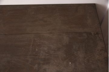 レトロ家具　昭和中期　栗材　ノスタルジックな雰囲気が魅力の片袖机(ワークデスク、在宅ワーク、在宅用、勉強机)(R-042332)