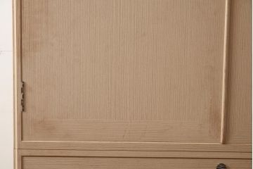 中古　伝統工芸　総桐材　すっきりとして品のある加茂総桐箪笥(総桐たんす、衣装箪笥、和タンス)(R-042338)