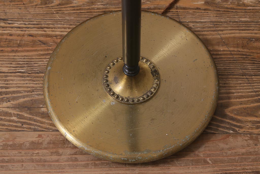 ヴィンテージ照明　ビンテージ　まんまるのシェードがおしゃれなフロアスタンド(フロアランプ)(R-042343)